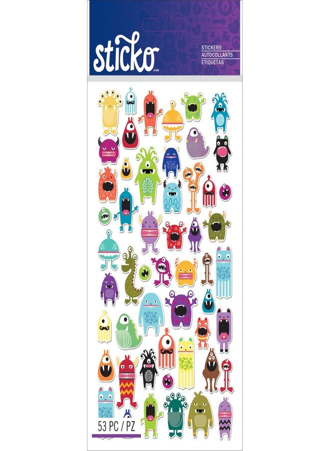 Sticko 123827 Classic Mini Monsters Stickers